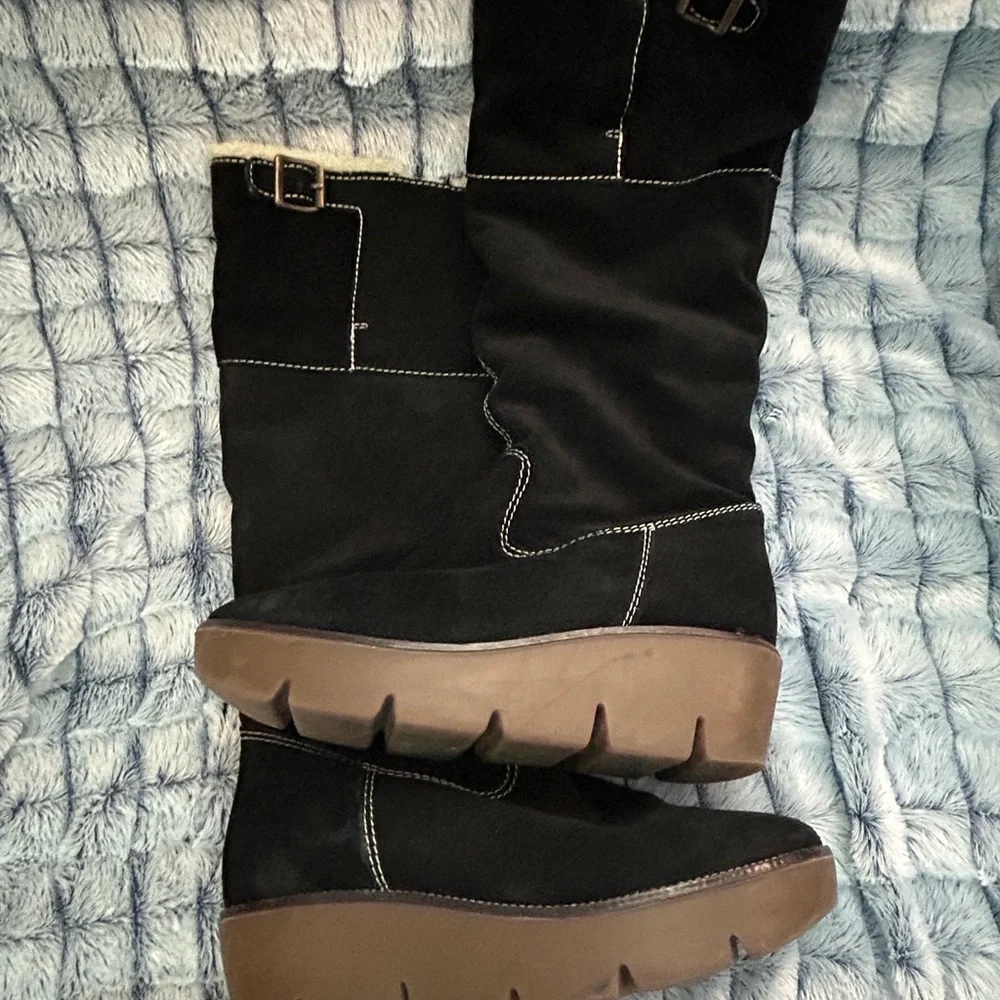 Kors made in Italy suede knee high boots 10 - Picture 6 of 7